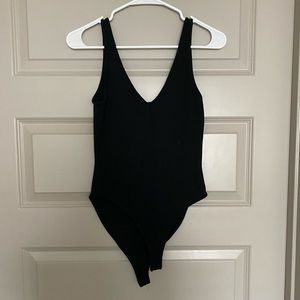 V neck bodysuit